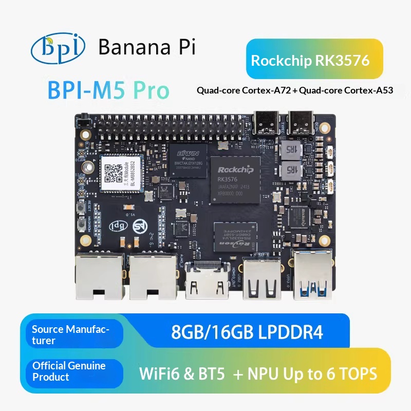 Banana Pi BPI-M5 Pro Rockchip  - Banana Pi Bpi-M5 recensie en prijs
